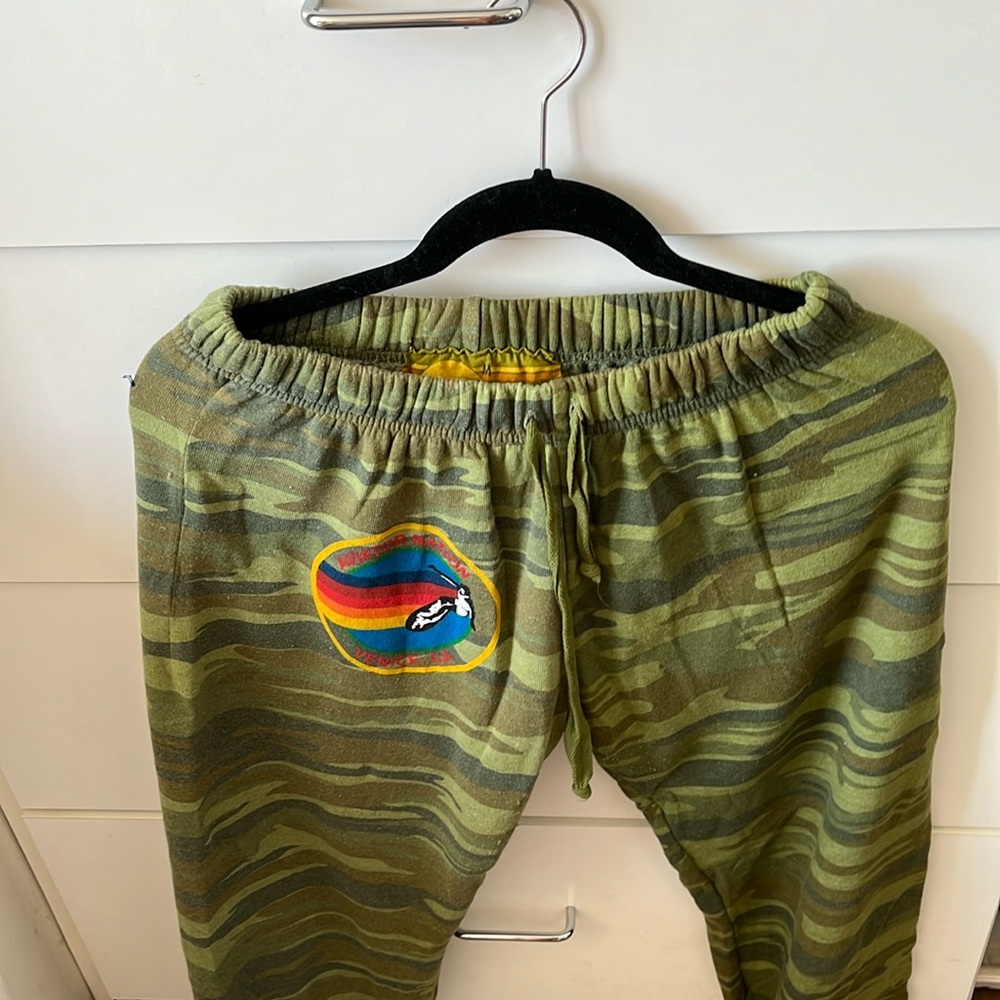 Camo aviator nation sweat pants